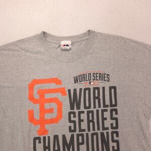 Majestic San Francisco Giants Short Sleeve Baseball Shirt Mens Size XL Gray